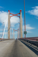 Fototapeta na wymiar Zarate Brazo Largo Bridge, Entre Rios, Argentina