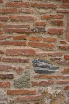 Muro di mattoni, trama texture sfondo