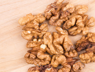 Close up of bunch walnut kendels
