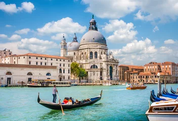 Foto op Canvas Gondola on Canal Grande with Santa Maria della Salute, Venice © JFL Photography