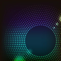 Abstract Technology bgeen Circles Background