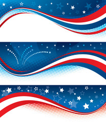Fourth of july banners
