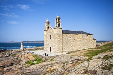 Fototapeta na wymiar Virxe da Barca Sanctuary in Muxia, Coruna province, Spain