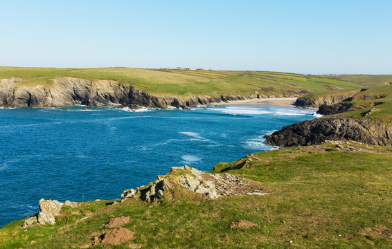 Porth Joke beach by Newquay Cornwall UK