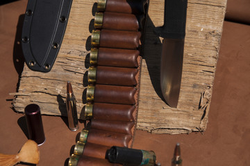 ammunition on the skin