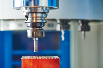 industrial milling machine tool with mill © Kadmy
