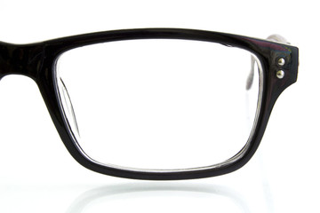 half of fashion glasses, Close-up