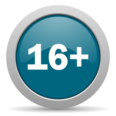 adults blue glossy web icon