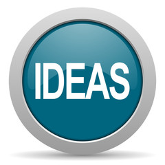 ideas blue glossy web icon