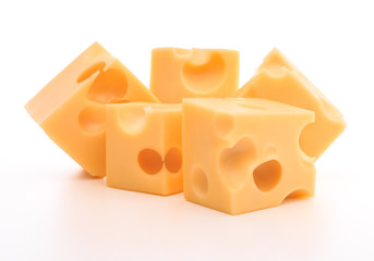 cheese isolated on white background cutout