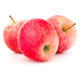 Red apple isolated on white background cutout