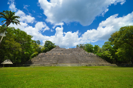 Caana pyramid at Caracol archeological site in Western Belize