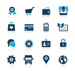 Online Store Icons -- Azure Series