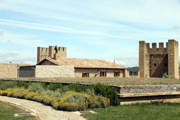 Fototapeta na wymiar Artajona castle,Navarre,Spain