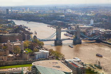  LONDON, UK - APRIL 22, 2015: Tower of London, Tower bridge 