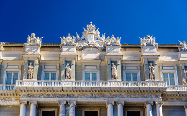 Fototapeta na wymiar Details of the Doge's Palace in Genoa - Italy