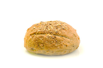 Bread isolated on white