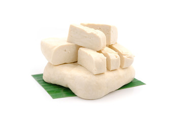 Fresh piece of tofu