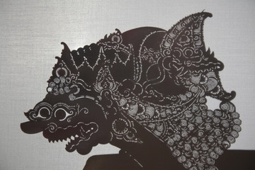 Traditional Indonesian shadow puppet theatre wayang kulit