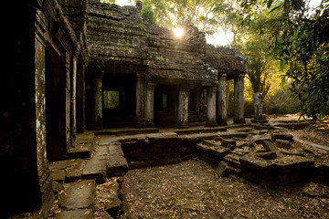 Fototapeta na wymiar Preah Khan stones
