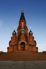 Fototapeta na wymiar Orthodox Cathedral 10. Russia. Siberia. Lesosibirsk