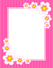 Flower frame pin