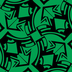 Repeating Abstract Bird Pattern