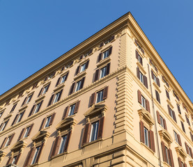 Fototapeta na wymiar Typical Buildings in Rome