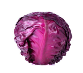 Fresh Purple cauliflower isolated on white background