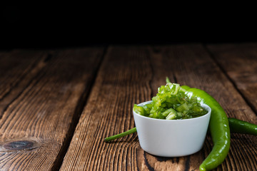 Preserved Green Chilis