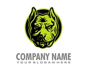 dog pet character logo image vector