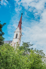 Fototapeta na wymiar Mariahilf church in Motz, Austria