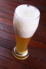 Glass of wheat beer