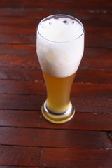 Glass of wheat beer
