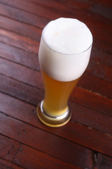 Glass of wheat beer