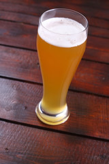 Glass of wheat beer