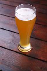 Glass of wheat beer