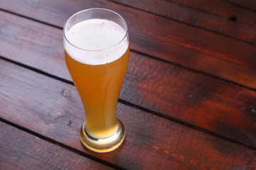 Glass of wheat beer