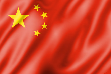 Chinese waving flag