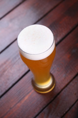 Glass of wheat beer