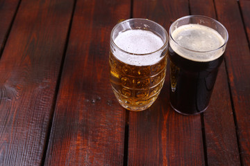 Mug and pint of beer