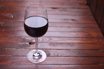 Red wine glass