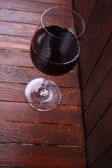 Red wine glass