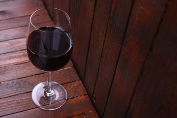Red wine glass