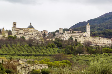 Fototapeta na wymiar view of Assisi, Italy