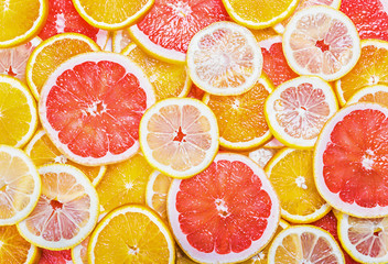 background with citrus-fruit