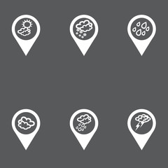 set of weather icons