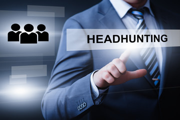 businessman pressing button virtual screens