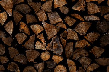 Chopped wood stack texture