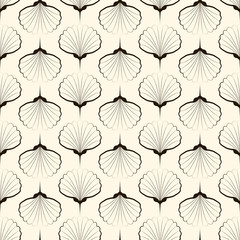 Seamless pattern, graphic ornament. Vector repeating texture wit